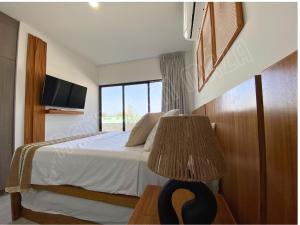 Postel nebo postele na pokoji v ubytování Condominios Marina Cerritos 1 + 23 fotografií