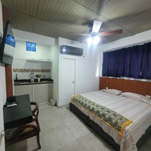 Kuchyň nebo kuchyňský kout v ubytování Hostal Donde Marle