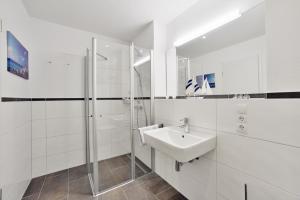 Koupelna v ubytování Ferienwohnung Strandkorb