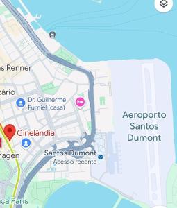 a map of the city of santa clara at Studio SDU Aeroporto VLT Metrô Cinelândia in Rio de Janeiro