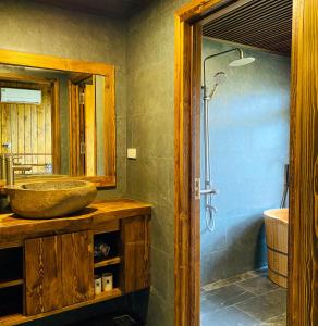 Koupelna v ubytování Chapa Ecolodge