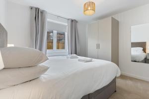 Katil atau katil-katil dalam bilik di Pass the Keys Gorgeous 1 bed New-Build in York