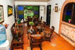 Khu vực ghế ngồi tại Hotel Casa Jairo