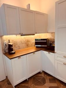 Kuchyň nebo kuchyňský kout v ubytování Urban Hideaway Cozy Loft, Green Courtyard and AC + 11 fotografií