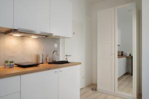 Kuchyň nebo kuchyňský kout v ubytování Zagreb ART24 Apartments