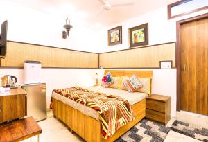 Postel nebo postele na pokoji v ubytování House Of Comfort Delhi
