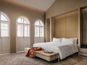 Mondrian Singapore Duxton客房内的一张或多张床位