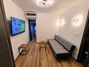 TV a/nebo společenská místnost v ubytování Hotel La Reserve