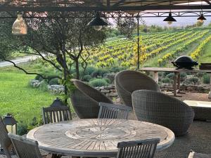 Zahrada ubytování Chambre dans bastide au milieu des vignes