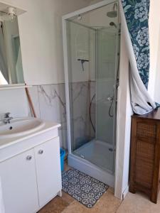 Koupelna v ubytování Chambre