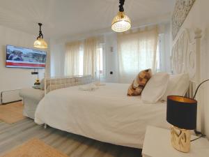 Postel nebo postele na pokoji v ubytování Apartamento Acogedor Oviedo Centro