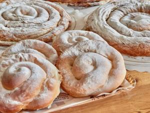 a bunch of donuts sitting on top of a table at Son Sant Jordi in Pollença