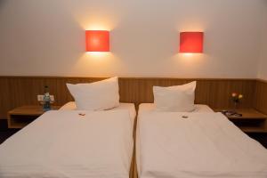 Postel nebo postele na pokoji v ubytování Hotel Park Eckersbach
