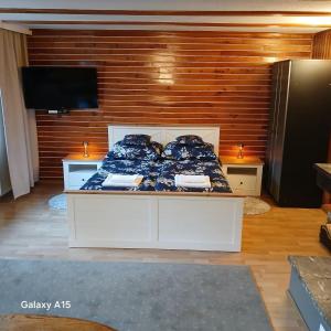 Televízia a/alebo spoločenská miestnosť v ubytovaní ApartamentVanessa