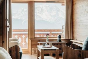 Posezení v ubytování Le Chalet Hôtel Cordon Adults Only