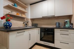 Kuchyňa alebo kuchynka v ubytovaní Modern Apartment, Full Kitchen, for 6