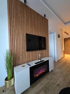 Et tv og/eller underholdning på O&S Luxury Apartment by the Ohrid lake