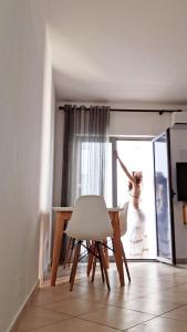 TV a/nebo společenská místnost v ubytování kleno seaside