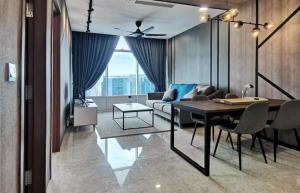 Et opholdsområde på Sky Suite By Leisure KLCC