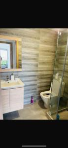 Koupelna v ubytování Appartement avec piscine à El Mansouria