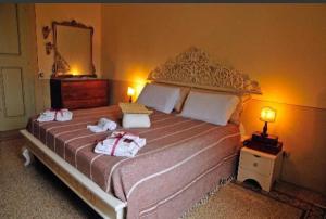Postel nebo postele na pokoji v ubytování Bed and Breakfast Evelina