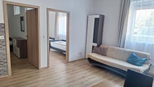 Postel nebo postele na pokoji v ubytování Pension Haus Nova