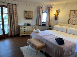 Postel nebo postele na pokoji v ubytování Villa Colina Ibiza