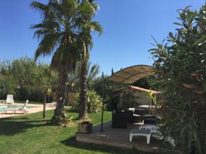 Zahrada ubytování Le Mas du Bijou Bleu