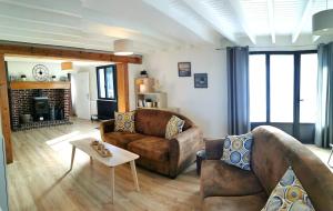 Posezení v ubytování Gîte de la falaise