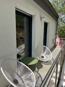 Balkón nebo terasa v ubytování Boho Chic Penthouse