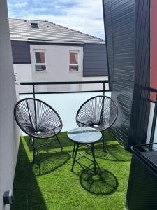 Balkón nebo terasa v ubytování L'écrin de Berck - T2 cabine + 22 fotografií