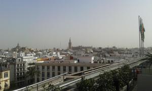 Nespecifikovaný výhled na destinaci Sevilla nebo výhled na město při pohledu z apartmánu