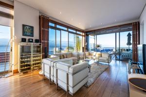 Posezení v ubytování Penthouse 230m2 on the Sea