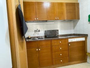 Η κουζίνα ή μικρή κουζίνα στο Apartament a Arenys de Mar