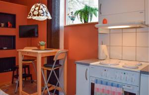Kuchyň nebo kuchyňský kout v ubytování Pet Friendly Apartment In Kristianstad