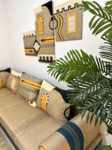 Гостиная зона в Confort & Charme à la Tunisienne au Centre-ville