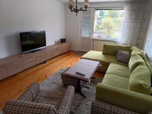 TV a/nebo společenská místnost v ubytování Fortress View Apartment