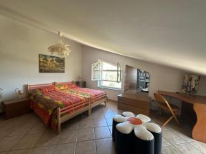 Letto o letti in una camera di Casetta a Cavarretta