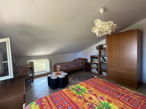 Letto o letti in una camera di Casetta a Cavarretta