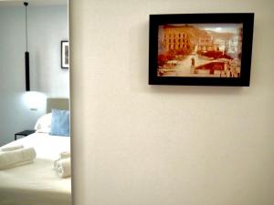 Postel nebo postele na pokoji v ubytování Room Center Sorrento Baby