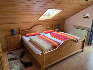 Postel nebo postele na pokoji v ubytování Ferienwohnung Brigitte