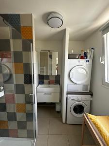 Kuchyň nebo kuchyňský kout v ubytování Maison a la plage