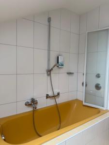 Koupelna v ubytování Hotel Schweizerblick
