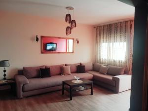 Posezení v ubytování Red Apartamento