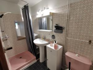 Koupelna v ubytování Le Gîte Latour Milieu