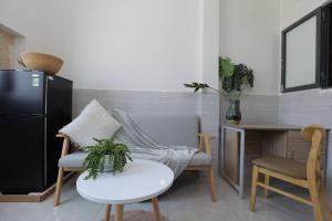 Η κουζίνα ή μικρή κουζίνα στο Cozy studio in Phu Nhuan District near District 1