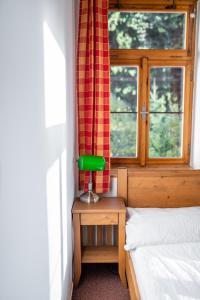 Postel nebo postele na pokoji v ubytování Chata Františkov