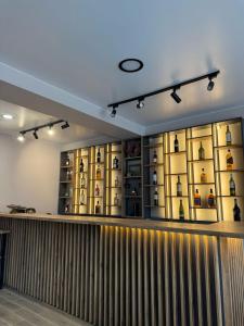 Lounge nebo bar v ubytování Kazbegi Hotel Grand View + 34 fotografií