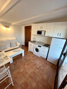 Kuchyň nebo kuchyňský kout v ubytování Casita Los Pinos