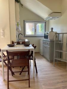 A kitchen or kitchenette at Kontos Mansion
